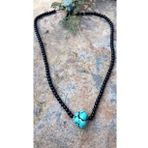 Stoneage Turkuaz Doğal Taş Oniks Bayan Kolye