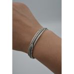 Stoneage Unisex Tüy Yaprak Figürlü Bohem Ayarlanabilir Spor Bilekllk