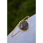 Stoneage Yeşim Altın Kaplama Bayan Taşlı Bileklik