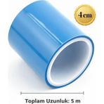 Stonechem Epoksi Bandı 4 Metre – Sızdırmaz Bariyer Bandı (Epoksi ve Reçine Uygulamaları İçin Isıya Dayanıklı, İz Bırakmayan Şeffaf Maskeleme Bandı)