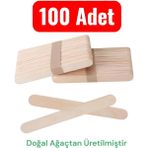 Stonechem Epoksi Karıştırma Çubuğu – 100 Adet Ahşap Abeslang Seti (Hobi ve Sanatsal Döküm Hazırlık Ekipmanı) - Kumsal Bej