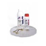 stonechem Epoksi Reçine 1,5 Kg Set 33,5 cm Tırtıklı Tepsi Kalıbı Gold Gümüş Sim ve Zamak Kulp Dahil