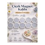 stonechem Epoksi Silikon Çiçek Magnet Kalıbı Dekoratif Hobi Kalıbı