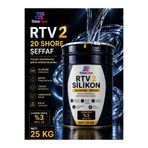 Stonechem Rtv2 Silikon 20 Shore Şeffaf Kalıp Silikonu Epoksi Sabun Taş Tozu Uyumlu Kabarcıksız Döküm 25 kg