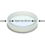 Stonechem Yuvarlak Bardak Altlığı Silikon Kalıbı – Epoksi Reçine İçin Pürüzsüz Coaster Kalıbı (10 cm Çap, Parlak Yüzeyli, Esnek ve Dayanıklı Tasarım Kalıbı)