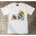 stonedfame Asteriks Baskılı T-Shirt - Beyaz