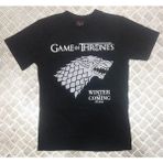 stonedfame Game Of Thrones Baskılı T-Shirt - XXL - Siyah