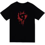 stonedfame Mangekyu Sharingan Anime Baskılı Tshirt - 2XL - Siyah