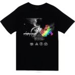 stonedfame Pink Floyd LED Zeppelin Baskılı T-Shirt - XXXL - Siyah