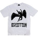 stonedfame Unisex Beyaz LED Zeppelin Baskılı T-Shirt - 2XL
