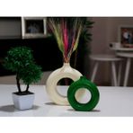 Stonnish Halka Vazo Dual Color Serisi Bohem Vazo 2 Li Set Krem & Çimen Yeşili