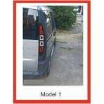 Stop Farı LED Görünümlü Folyo Sticker Kaplama Doblo 1 Orjinal Çizim-Birebir Uyumlu - 60 x 90 - Beyaz