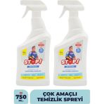 Stop Forte 2'li Sıvı Leke Çıkarıcı Seti - 750 ml, Güçlü Formül, Tüm Yüzeyler İçin Uygun, Türkiye'de Üretilmiştir