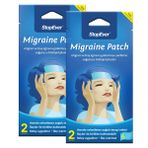 StopEver Migren Patch – Soğutucu Hidrojel Plaster, 2'li Paket | Migren & Baş Ağrısı İçin 6 Saat Etkili | İlaç İçermez | (2x2)