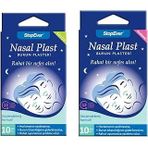 Stopever Nasal Plast Nefes Açıcı Burun Bandı – Normal + Büyük Boy 2'Li Paket | Horlamaya Karşı | Daha Rahat Uyku, Spor Günlük Kullanım İçin | (2X10 Adet)
