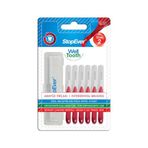 StopEver Well Tooth Arayüz Fırçası, Kırmızı - Size 2 | 0.5 mm İnce Telli Diş Arası Fırçası, Taşıma Kutusu Hediyeli | Ortodontik Kullanıma Uygun | 6 Adet
