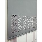 Stor Perde Desenli Lazer Kesim Kalın Kumaşlı ML104 200x200 Antrasit