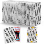 Storage Standard Kart Koruyucuları Ticaret Kartları Nakliye Malzemeleri, 110'lu Paket 110'lu Paket Posta Ekleri için Kademeli Kart Kılıfları, Oluklu Mukavva Levhalardan Daha İyi Plastik Yarı Sert Kart Tutucu