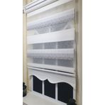 Storburada 90 x 200 Gri Renk Geçişli Etek Dilimli Zebra Stor Perde