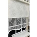 StorBurada Çift Mekanizmalı Ekru Tül Perde ve Ekru Stor Perde ST 121 Beyaz 80 x 200