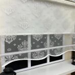 StorBurada Çift Mekanizmalı Ekru Tül Perde ve Ekru Stor Perde ST 121 Beyaz 90 x 260