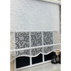 Storburada Çift Mekanizmalı Kirli Beyaz Tül Perde ve Ekru Stor Perde STB-99 - 150 x 200 cm