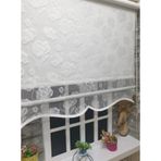 Storburada Çift Mekanizmalı Modern Beyaz Tül & Ekru Stor Perde Stb1093 Beyaz 140 X 200