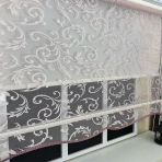 Storburada Çift Mekanizmalı Pembe Tül Stor Perde Stb-130 Pembe 190 X 260