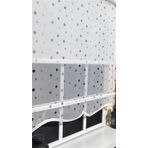 Storburada Çift Mekanizmalı Puantiyeli St 043 Ekru 140 X 200 Tül Perde ve Ekru Stor Perde