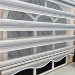 Storburada Gri Renk Geçişli Zebra Stor Perde Etek Dilimli Gri