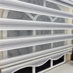 StorBurada Gri Renk Geçişli Zebra Stor Perde (Etek Dilimli)