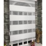 Storburada Pliseli Zebra Beyaz Etek Dilim STB480 160x260 cm Stor Perde