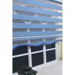 Storburada St 006 180 x 260 Mavi Etek Dilimli Zebra Stor Perde