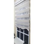 Storburada St 011 Ekru 60 x 200 Mavi Çizgili Etek Dilimli Zebra Stor Perde