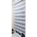 Storburada St 013 110x260 Gri Renk Geçişli Etek Dilimli Zebra Stor Perde