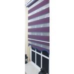 Storburada ST-017 Bordo Mavi Etek Dilimli 30x200 Pliseli Zebra Stor Perde