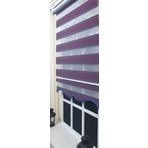 Storburada ST-017 Bordo Mavi Etek Dilimli 80x200 Pliseli Zebra Stor Perde