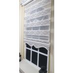 Storburada St 033 30 x 200 Ekru Efektli Etek Dilimli Zebra Stor Perde