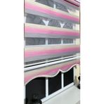 Storburada ST-046 Pembe Gri Renk Geçişli Etek Dilimli 120x200 Zebra Stor Perde