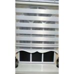 Storburada STB-400-V01 Zebra Beyaz Etek Dilimli 190x200 cm Stor Perde