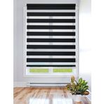 Storburada STB-400-V15 110x260 Siyah Etek Dilimli Zebra Stor Perde