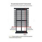 Storburada Stb-400-V15 30 x 200 Siyah Etek Dilimli Zebra Stor Perde