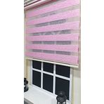 Storburada STB-400-V16 Lux Bambu Zebra Fuşya Pembe Etek Dilimli Renkli 80x200 cm Stor Perde