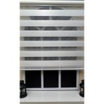 Storburada Stb 400v01-Pd 110x200 Zebra Stor Sert Plastik Kasalı Beyaz Perde