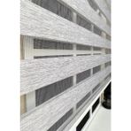 Storburada STB-400V04-PD 100x260 Zebra Stor Sert Plastik Kasalı Gri Perde