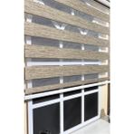 Storburada STB-400V05-PD 170x200 Zebra Stor Sert Plastik Kasalı Kahverengi Perde