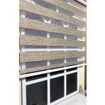 Storburada STB-400V05-PD 80x260 Zebra Stor Sert Plastik Kasalı Kahverengi Perde