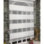 Storburada STB-480 Pliseli Zebra Beyaz Etek Dilimli 60x200 cm Stor Perde