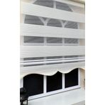 Storburada STB-481 Pliseli Zebra Ekru Etek Dilimli 180x200 cm Stor Perde