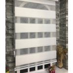 Storburada STB-481 Pliseli Zebra Ekru Etek Dilimli 200x200 cm Stor Perde